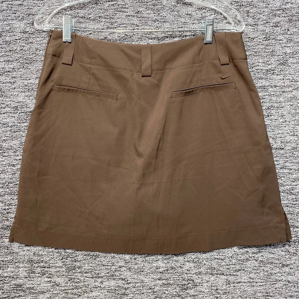 Nike Golf Skort Women 8 Brown Dri Fit Activewear Athletic